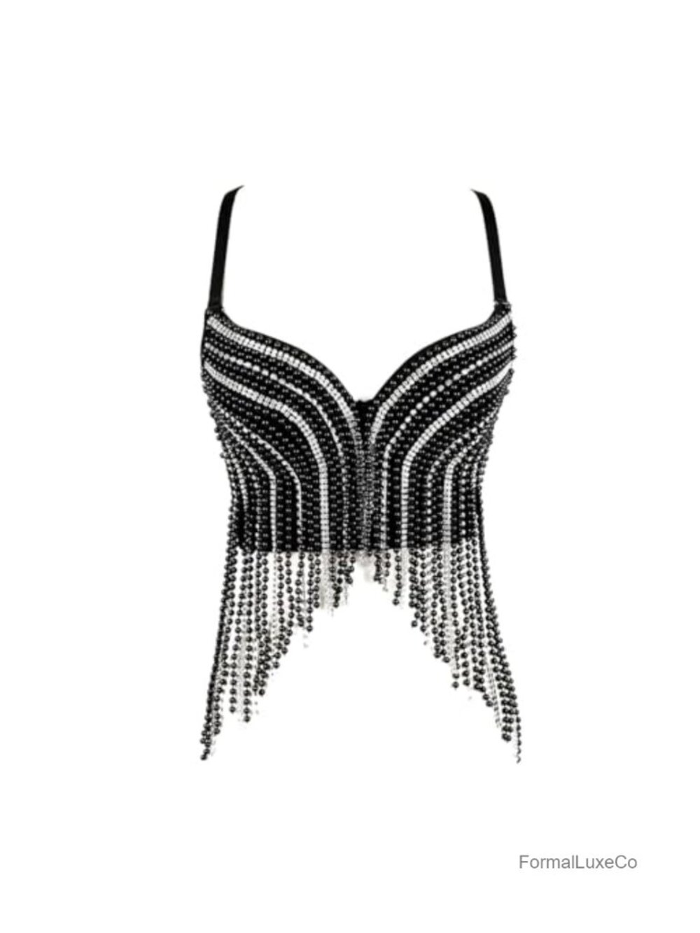 Women's Bustier Crop Top Mesh Corset Push Up Rhinestone Bra Party Clubwear